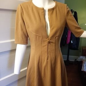 Maggie London tan dress